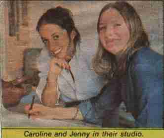 Caroline and Jenny in their studio